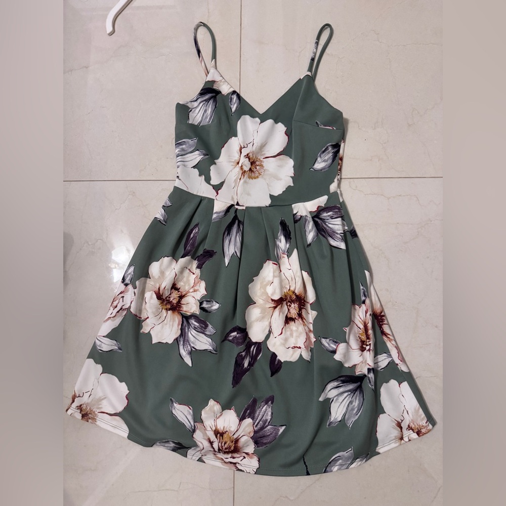 Monteau Green Floral women’s  Dress
